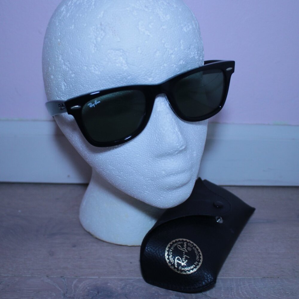 Ray-Ban RB2140 Black Classic Wayfarer Acetate Unisex Sunglasses